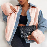 Denim Bliss Plush Coat