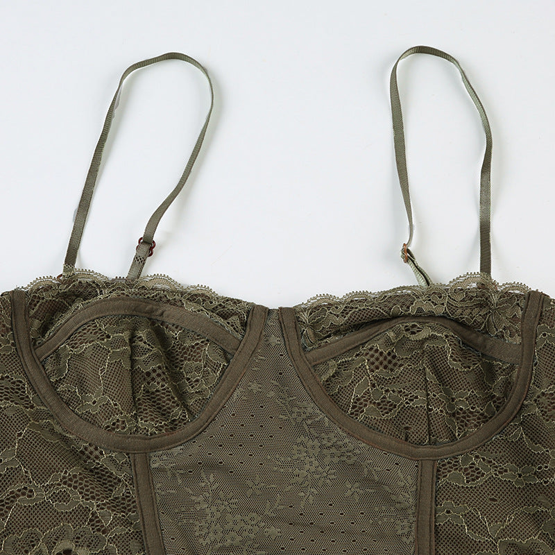 Midnight Stitch Camisole Corset