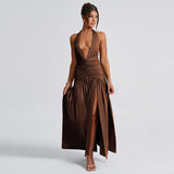 Elegant Breeze Backless Dress