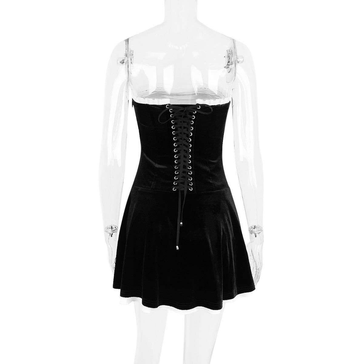 Winter A-Line Velvet Tube Dress