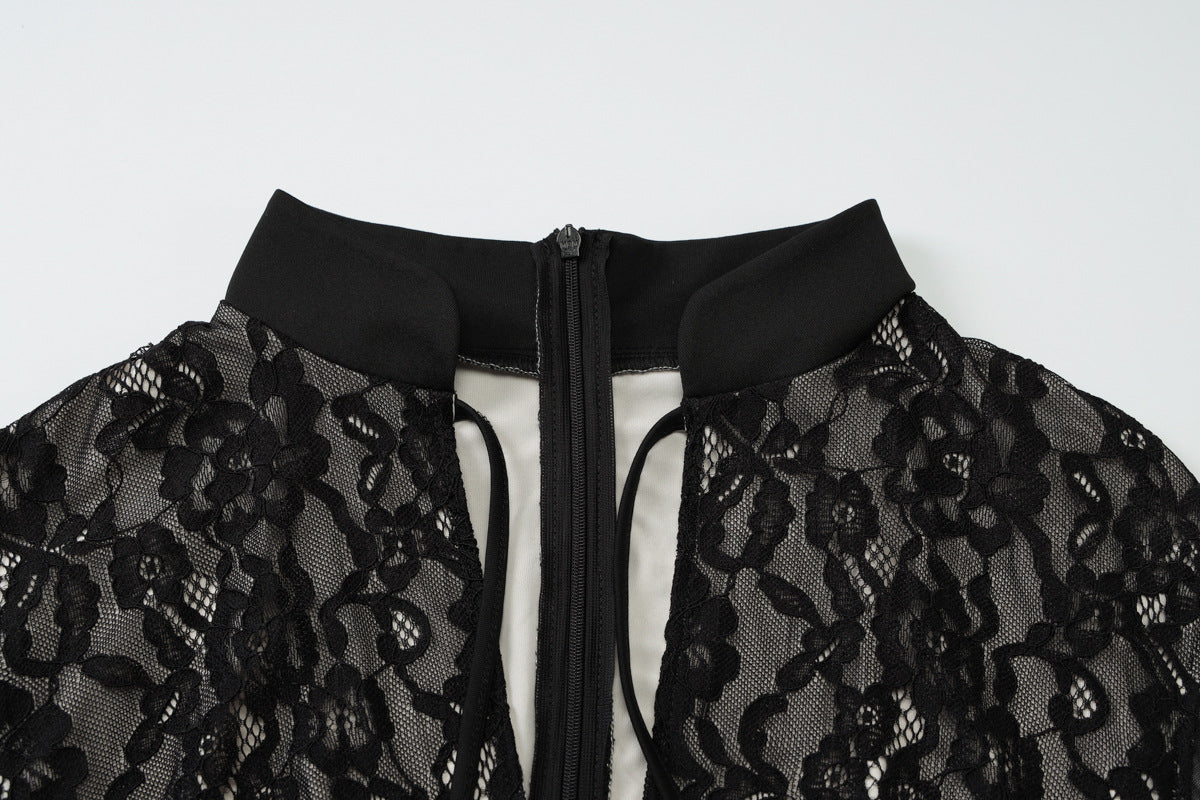 Dark Bloom Silhouette Dress