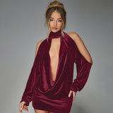 Velvet Dreams Bare Back Dress