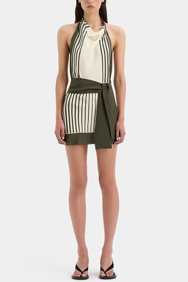 Sunset Stripes Mini Dress