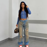 Street Edge Washed High-Rise Jeans