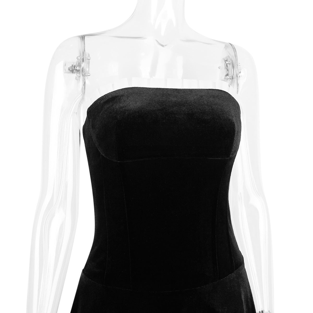 Winter A-Line Velvet Tube Dress