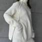 High Collar Zipped Knitted Sweater Suit Set