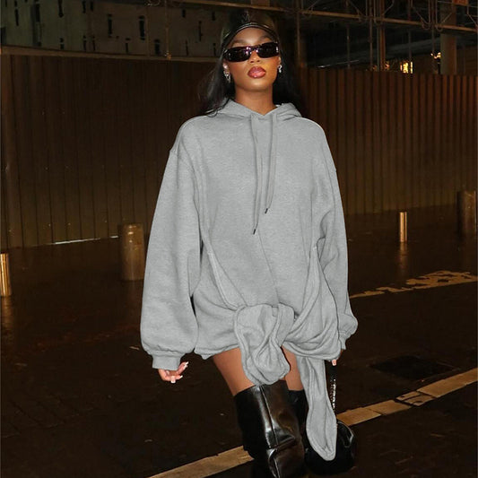 Comfortable Loose Fit Hooded Sweatshirt