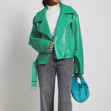Wild Rider Collared Leather Jacket