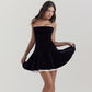 Winter A-Line Velvet Tube Dress