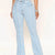 Striped Raw Hem Jeans