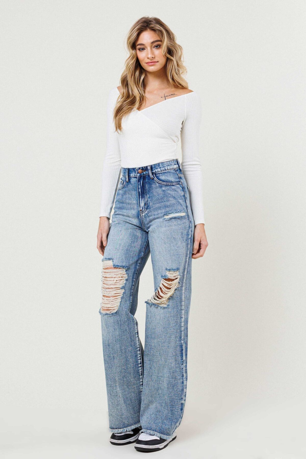 Vintage Acid Wash High Rise Jeans