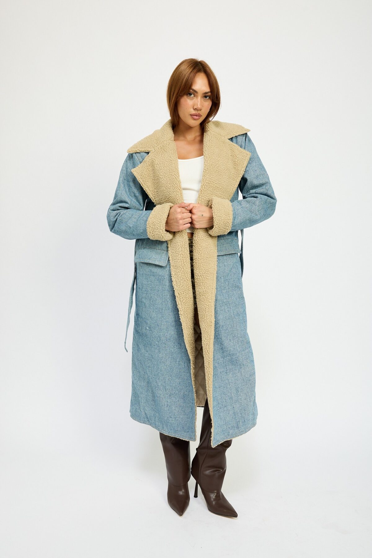 Urban Edge Denim Overcoat