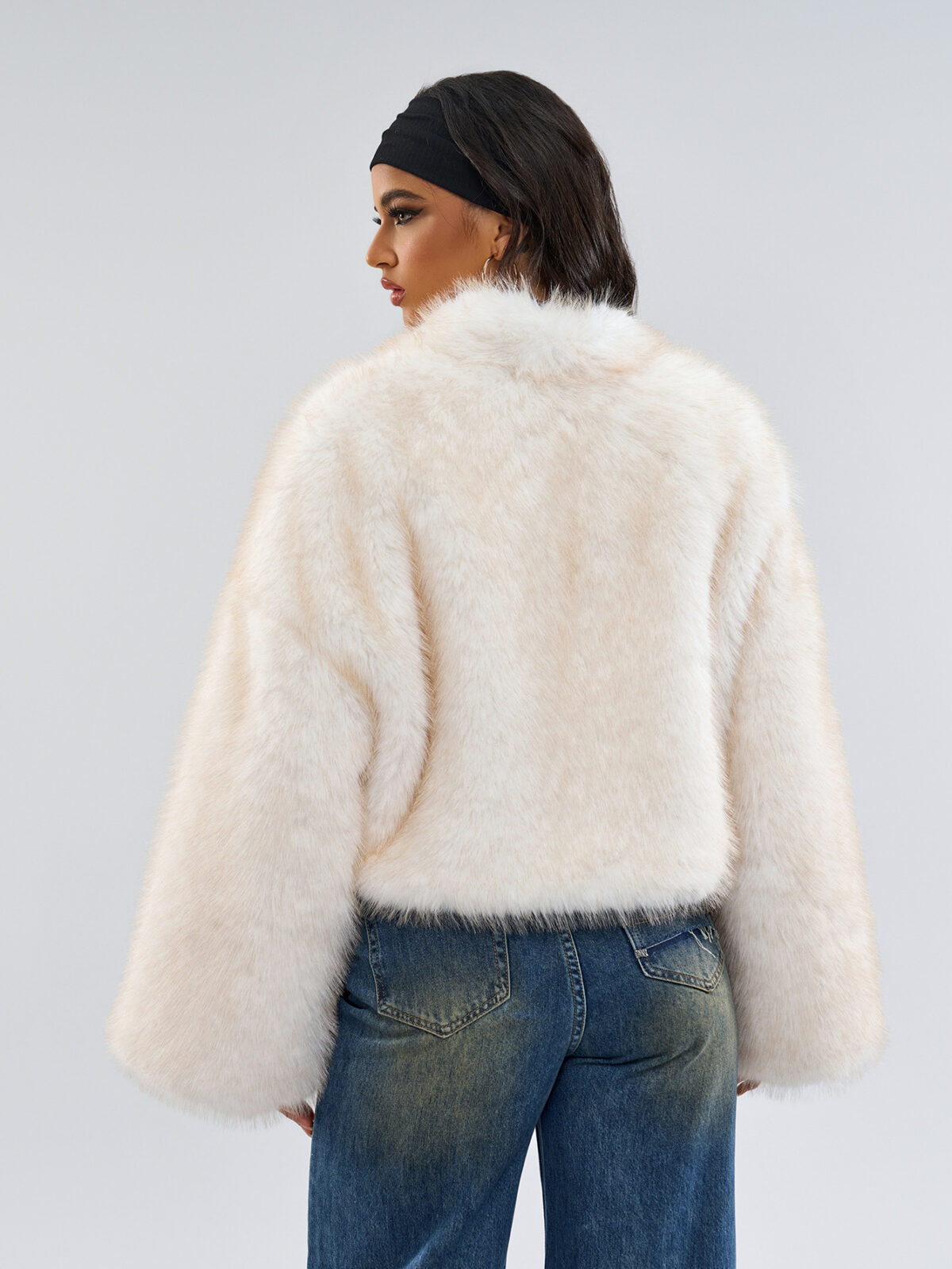 Mink like Fur Short Coat Women Retro Minority Autumn Winter Two Wear Plush Jacket - Image 10