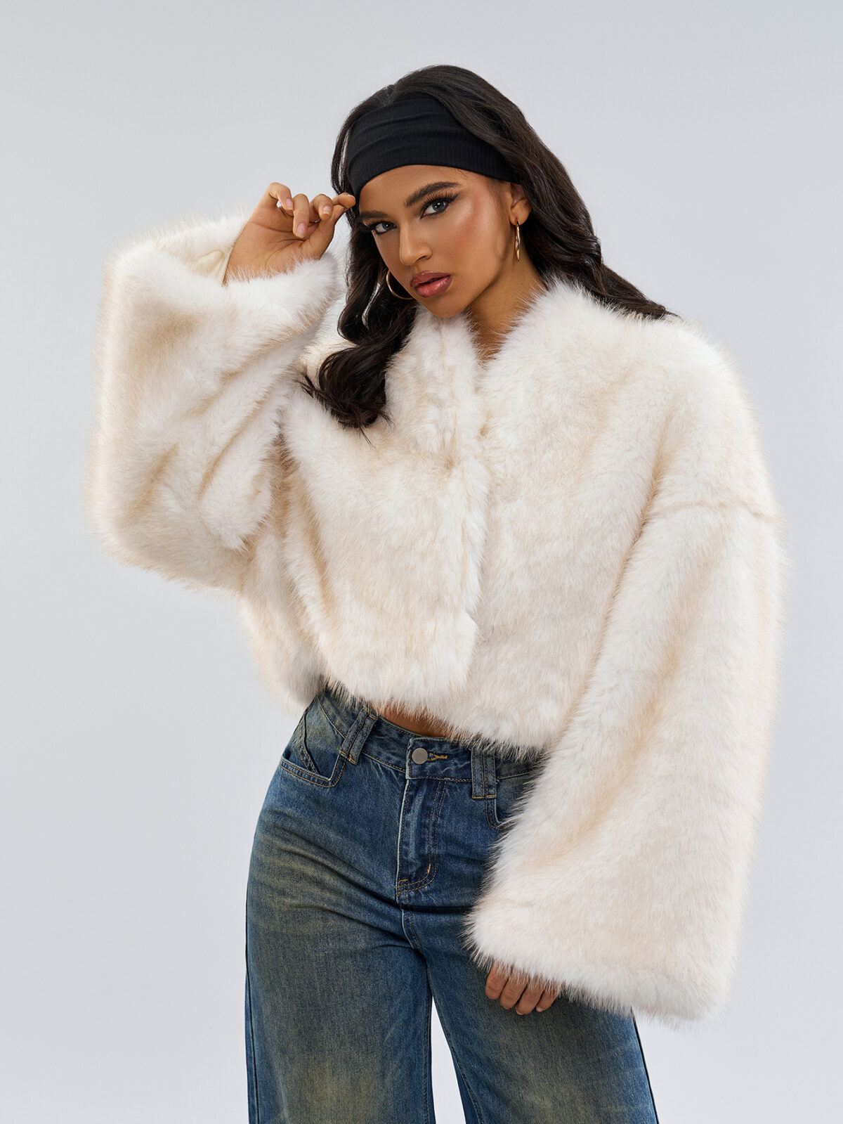 Mink like Fur Short Coat Women Retro Minority Autumn Winter Two Wear Plush Jacket - Image 9